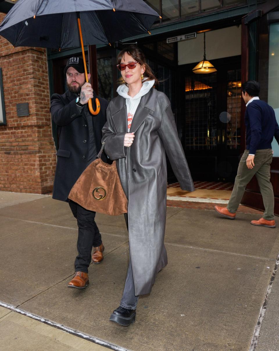 Dakota Johnson in New York City on January 25, 2024.