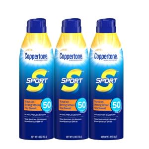 Coppertone Sport Continous Sunscreen Spray; best spray susncreen