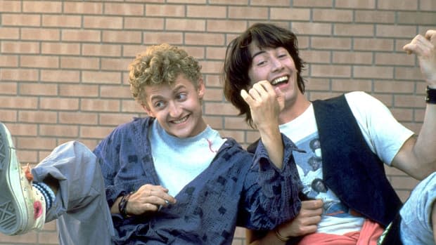 Alex Winter as Bill S. Preston and Keanu Reeves as Ted Theodore Logan in "Bill & Ted's Excellent Adventure"<p>Orion Pictures</p>