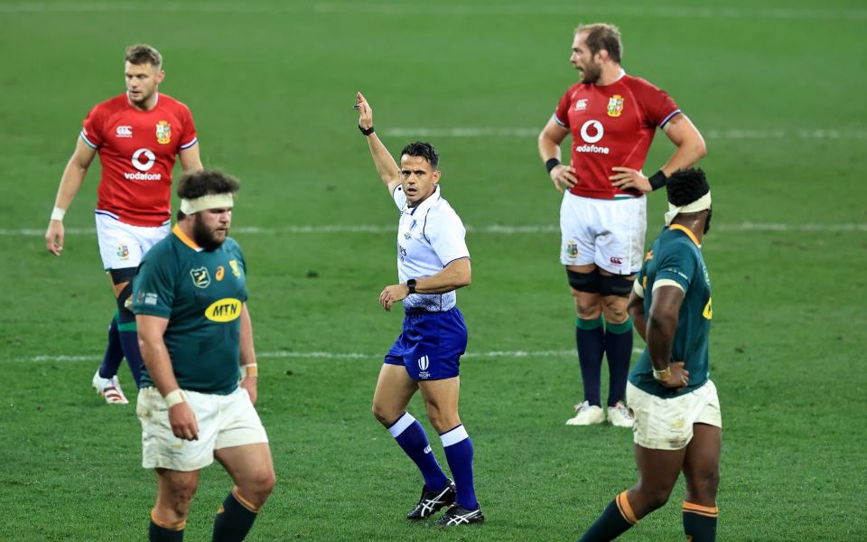 Referee Nic Berry was the target of Erasmus' video - GETTY IMAGES