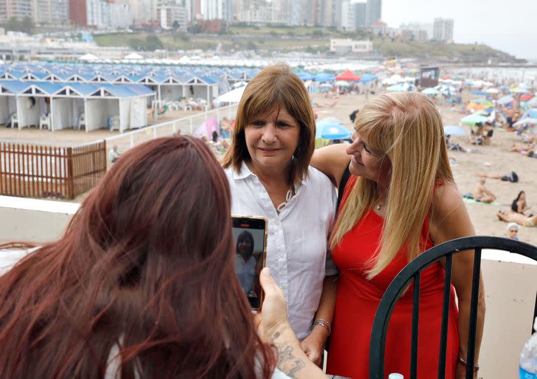 Patricia Bullrich de recorrida por Mar del Plata