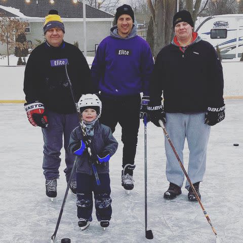 <p>Steven Oleksy/Instagram</p> Steven Oleksy with his family.