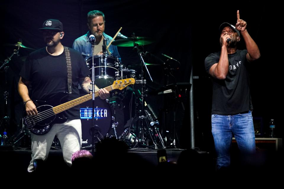 Darius Rucker performs opening for Brooks and Dunn at Bridgestone Arena in Nashville, Tenn., Saturday, June 18, 2022.