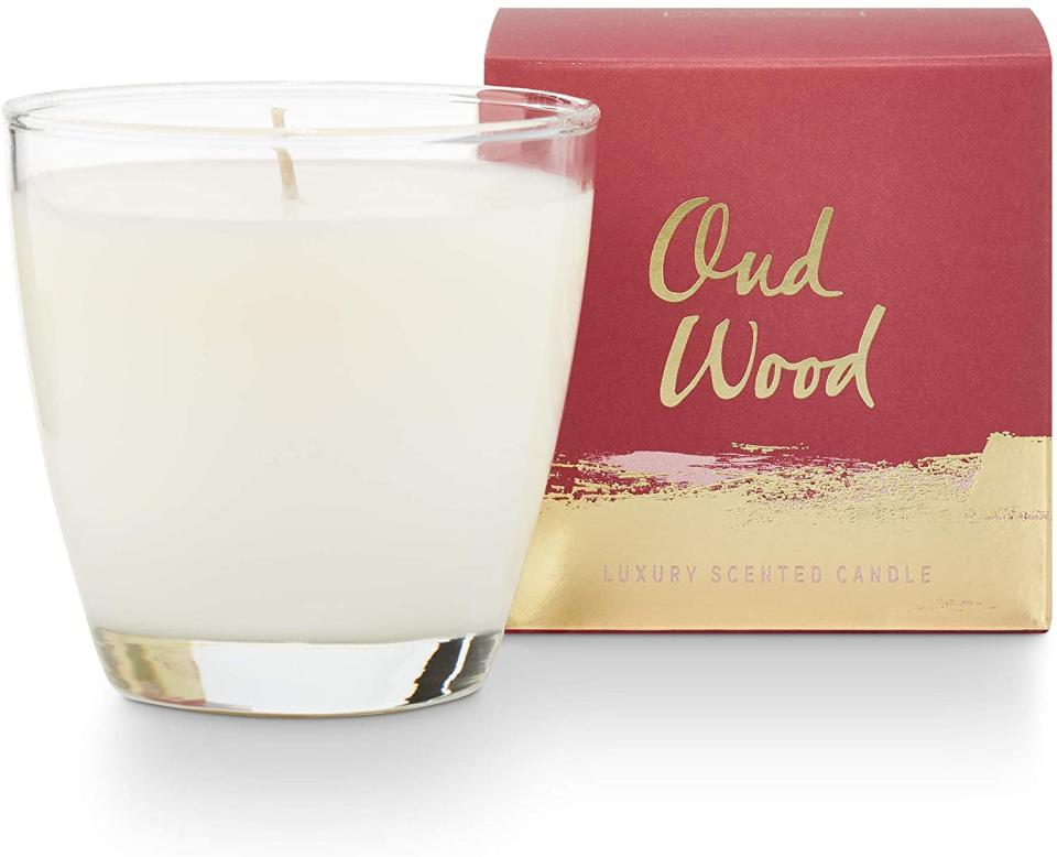 Illume Oud Wood Demi Boxed Soy Glass Candle