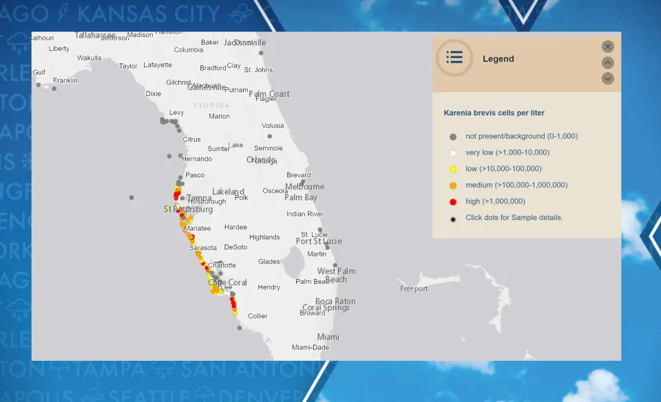 Florida red tide count