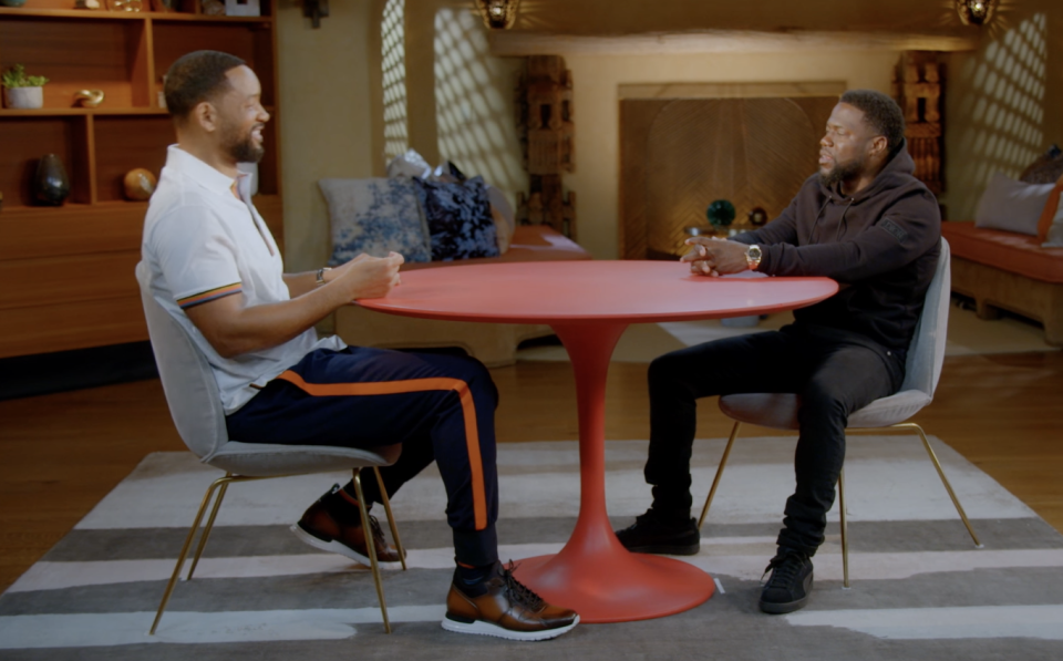 Will Smith and Kevin Hart talk about fatherhood on Red Table Talk (Red Table Talk/Facebook)