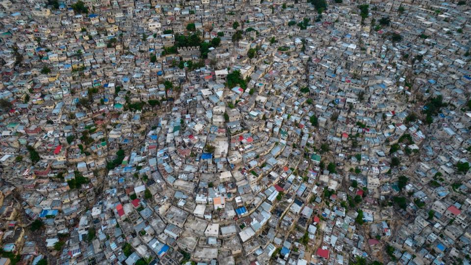 A view of the densely populated Jalousie neighborhood of Port-au-Prince, Tuesday, Sept. 28, 2021. A group of 17 U.S. missionaries including children was kidnapped by a gang in Haiti on Saturday, Oct. 16, 2021 according to a voice message sent to various religious missions by an organization with direct knowledge of the incident.