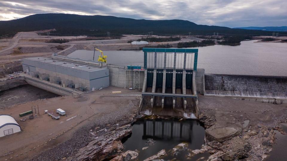 The Muskrat Falls project on the Churchill River, in Labrador, in November 2023.