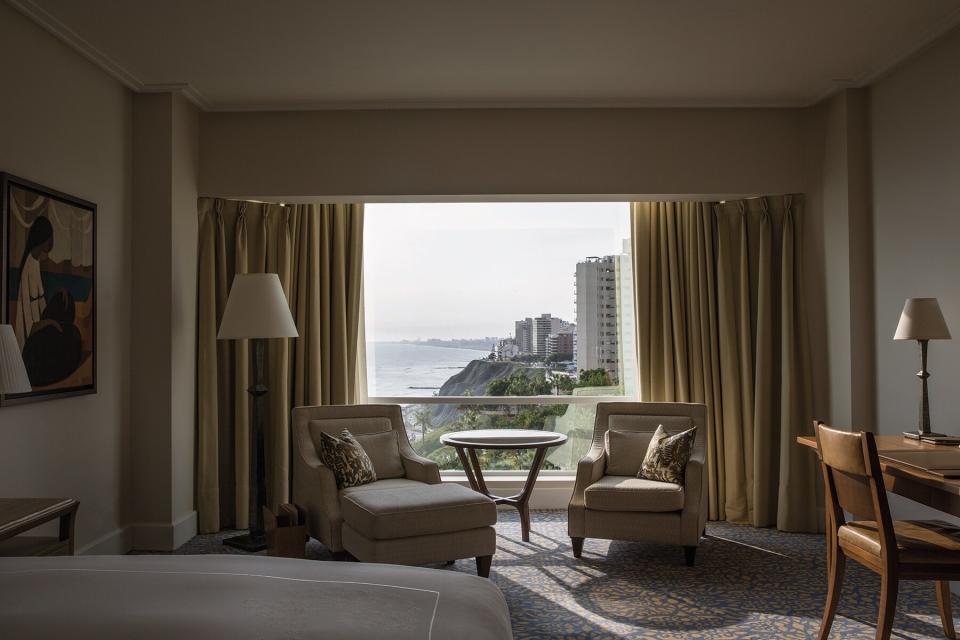 View from a bedroom at Miraflores Park, a Belmond Hotel