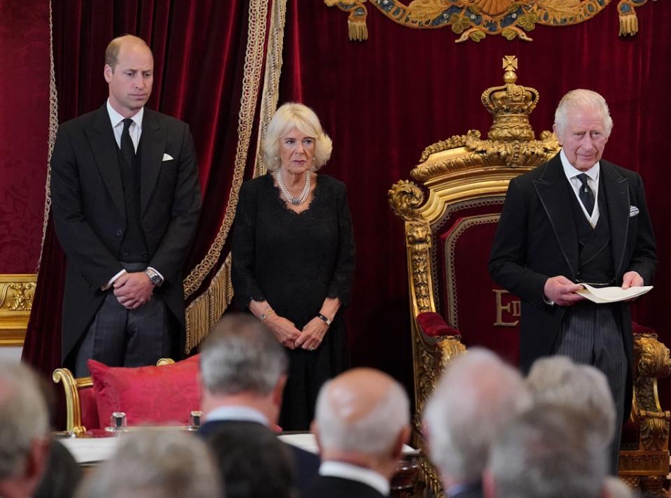 Prince William, Camilla Queen Consort, King Charles III, Accession Council 