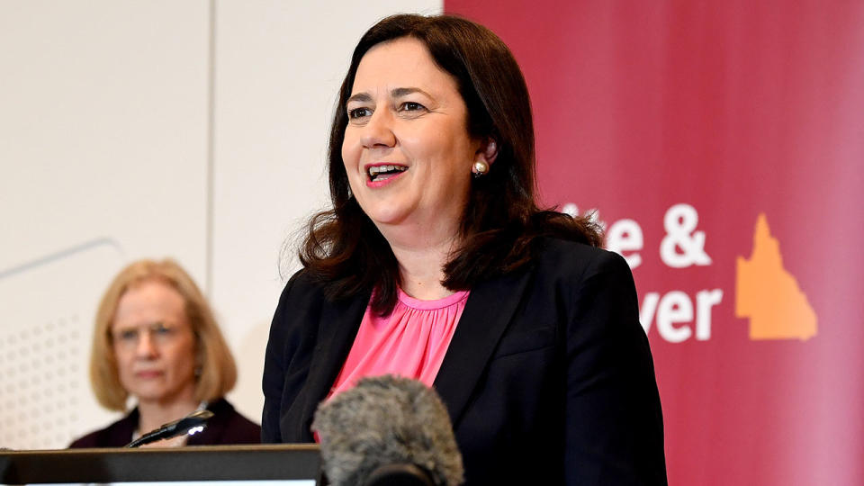 Seen here, Queensland premier Annastacia Palaszczuk.