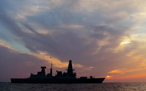 HMS Dragon made the seizures searching vessels taking smuggling routes from the Makran coast - © Crown copyright