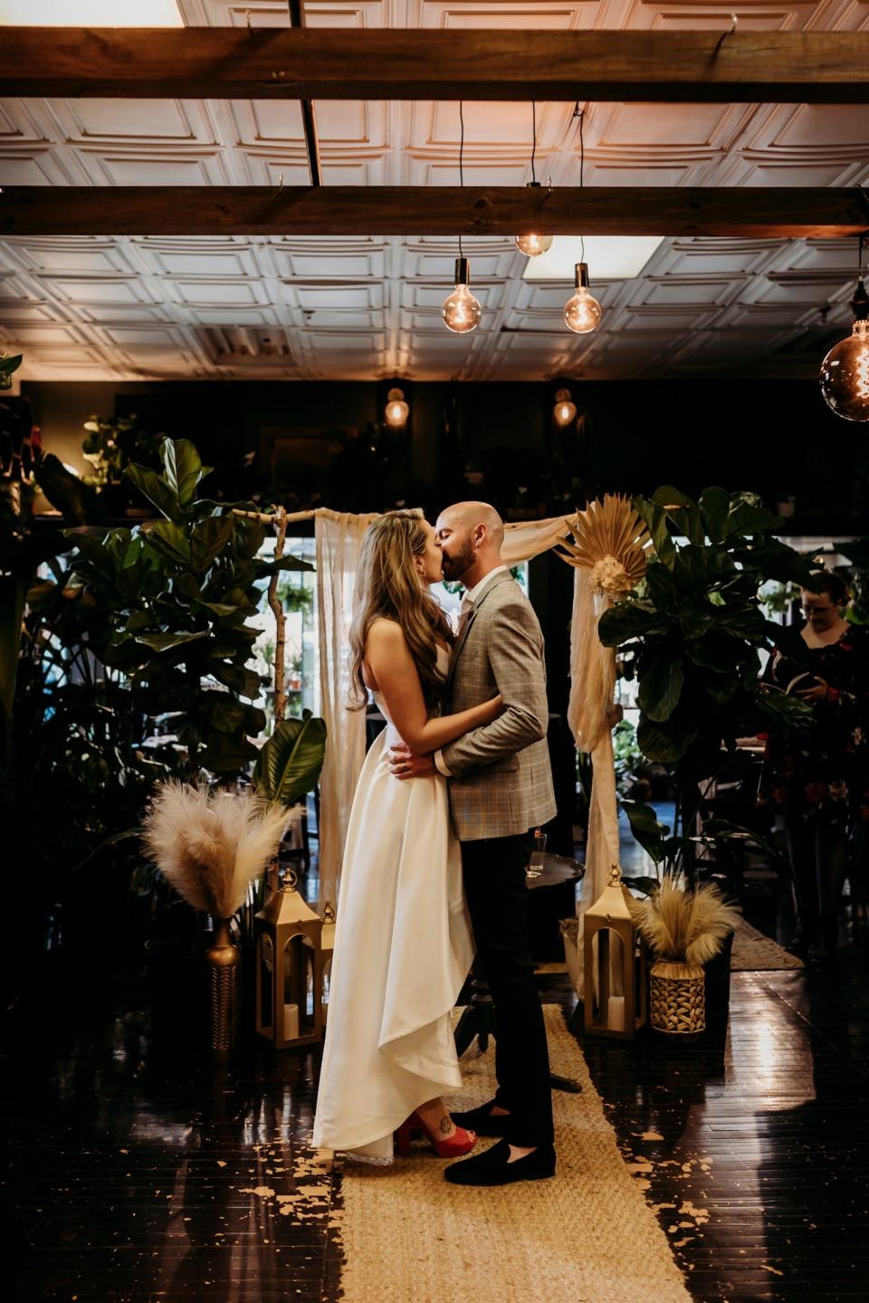 Lenore and Nathaniel Turner were married May 14, 2023, at The Conservatory in downtown Monroe. The couple wanted a one-of-a-kind venue to go with their “Till Death Do Us Part” theme.