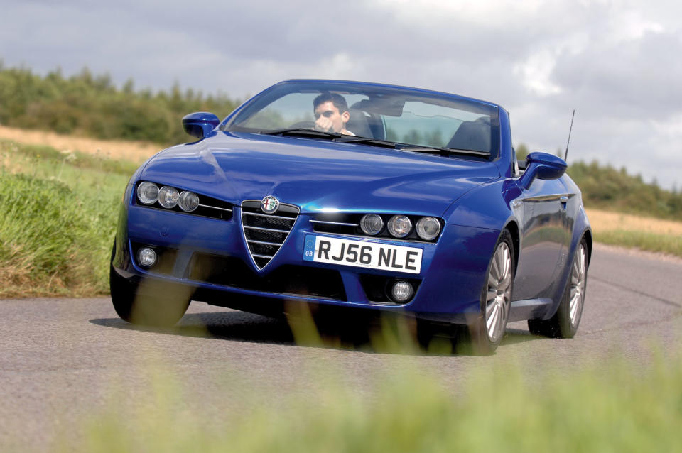<p><strong>Alfa Romeo Spider (2007-10)</strong></p><p>The Spider was lovely to look at but distinctly average to drive – really more of a two-seat cabriolet than a sportster. Overweight, over-quivery and all over pretty quickly.</p><p><strong>How many left?</strong> Roughly 1400</p><p><strong>I want one – how much? </strong>Decent ones from £7000 - and prices seem to be going up.</p>