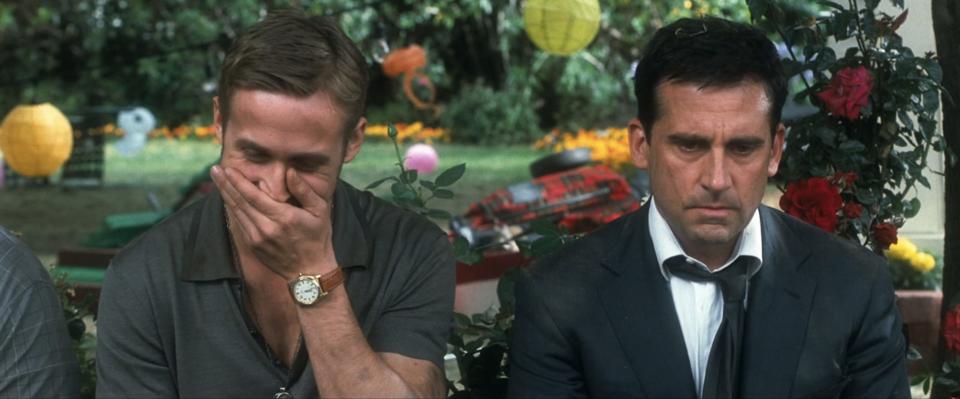 Ryan Gosling and Steve Carell in "Crazy, Stupid, Love."