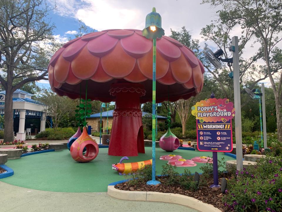 Universal Orlando's new DreamWorks Land houses several interactive play areas, including Poppy's Playground.