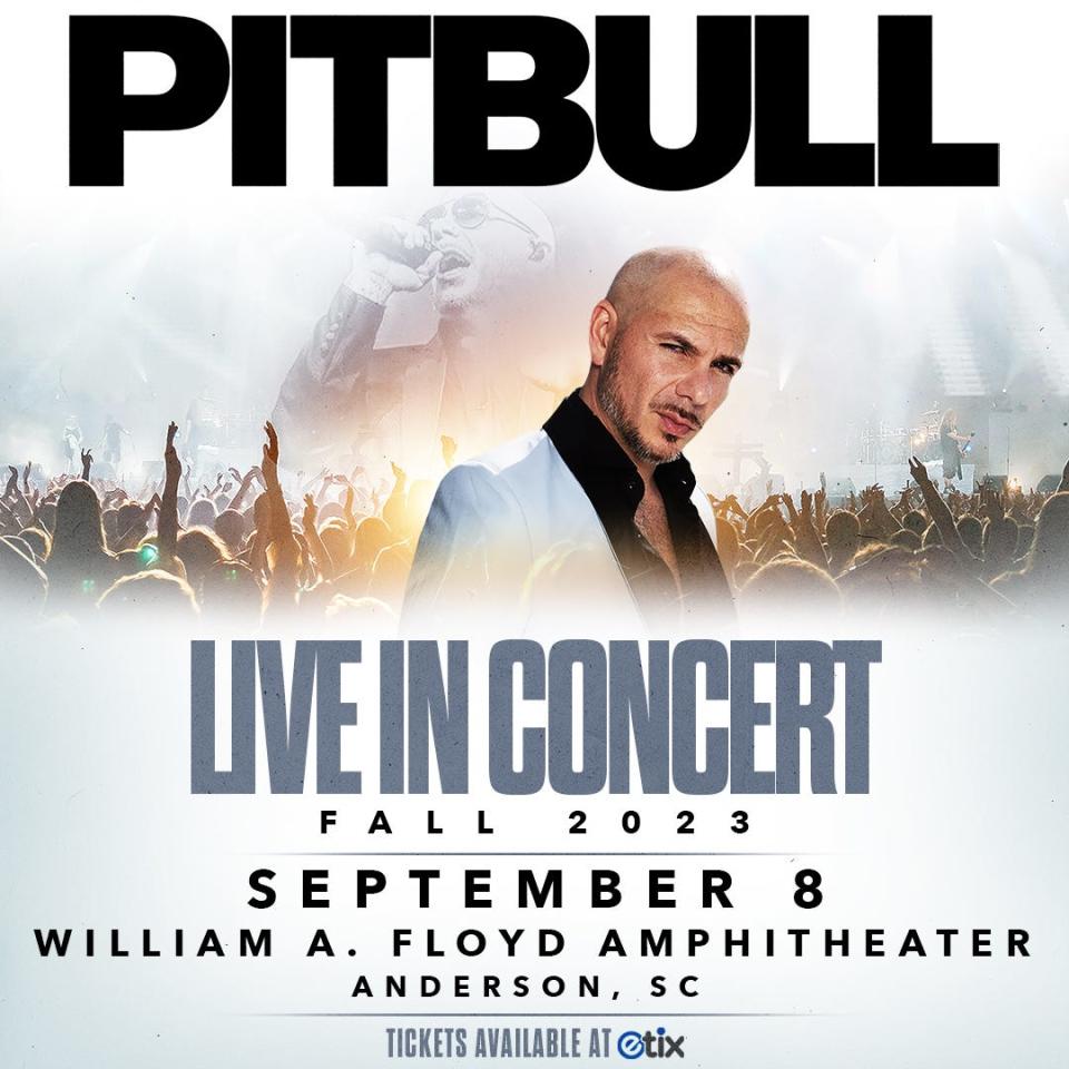 Pitbull Live in Concert Promotional Flyer.