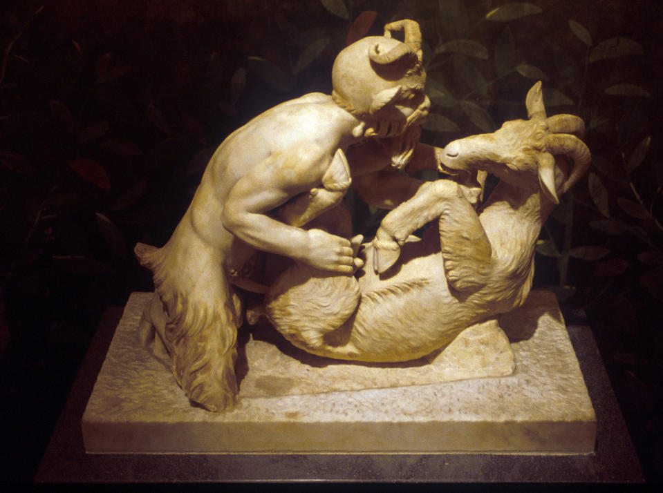 Photo: Erotic statue depicting beastiality in Pompeii, Italy via TyB on Flickr