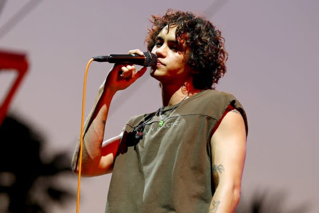 Dominic Fike performs at the Outdoor Theatre during the 2023 Coachella Valley Music and Arts Festival - Credit: Arturo Holmes/Getty Images for Coachella