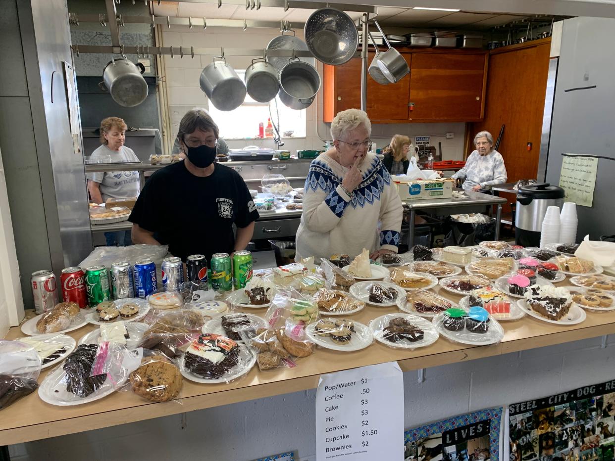 The dessert table from the Vanport Fire Department's Ladies auxiliary is not to be missed at The Valley's Best Chili Cookoff.