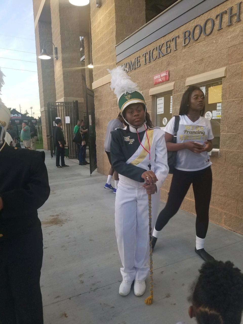 Beginning in fourth grade at Windsor Forest Elementary, Breonna Moffett played saxophone in the school band. She was a drum major with the Mighty Windsor Forest Marching Knights in high school.