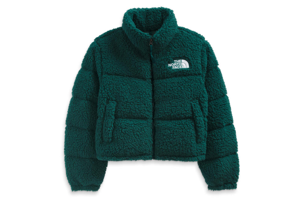 A Women's High Pile Nuptse Jacket by The North Face. (The North Face)