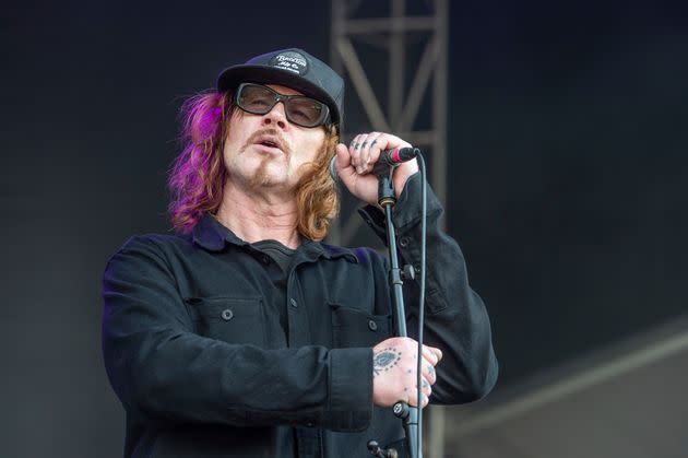 Mark Lanegan, ici lors d'un concert à Columbus (Ohio) aux États-Unis, le 18 mai 2019. (Photo: Associated Press)
