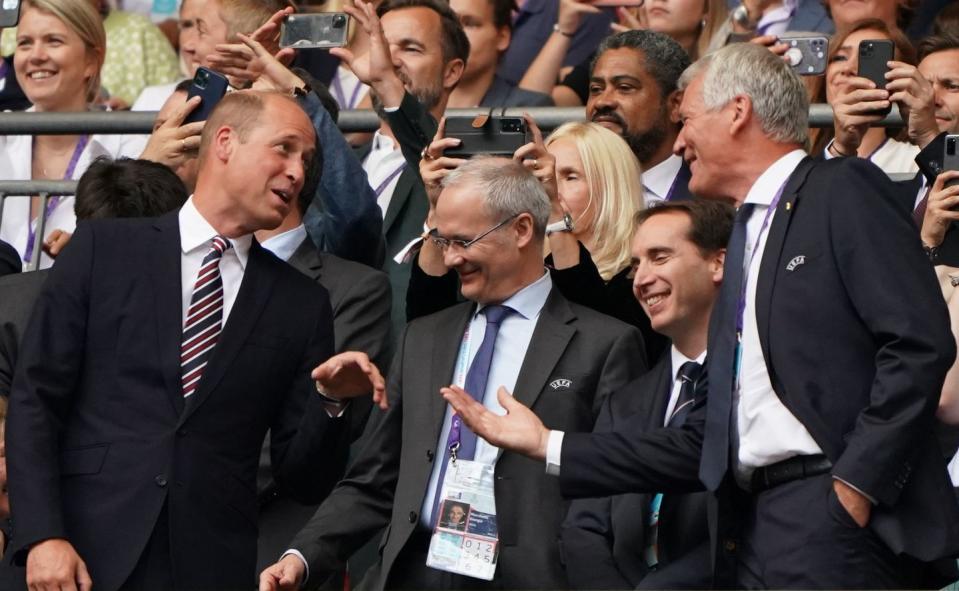 Prince William Attends the Women's Euro 2022 Finals at Wembley Stadium