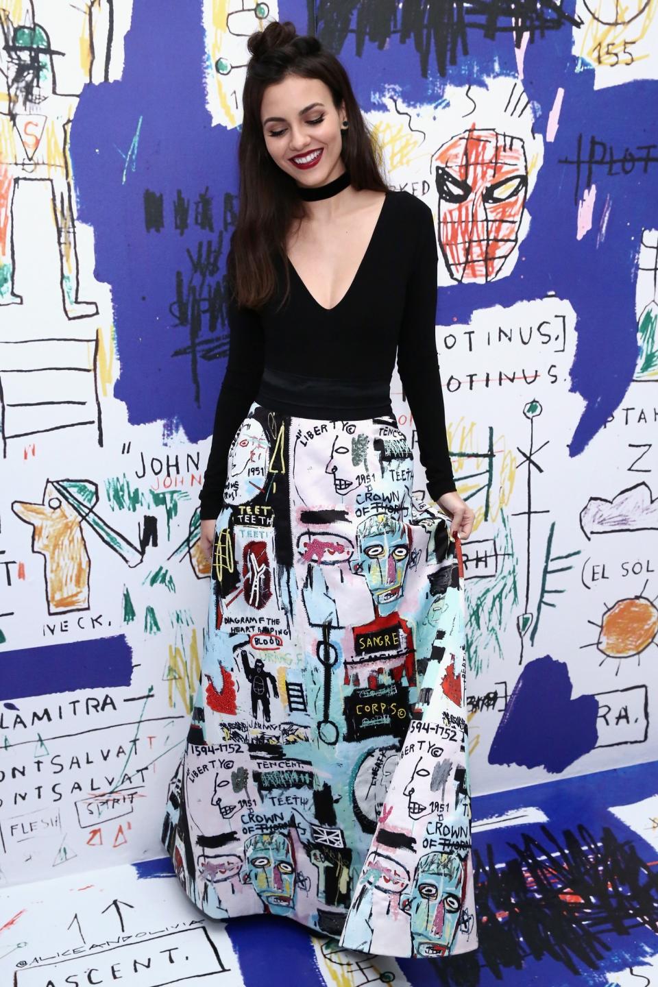 HIT: Victoria Justice at the launch of alice + olivia x Basquiat