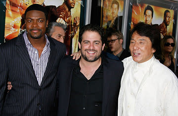 Chris Tucker , director Brett Ratner and Jackie Chan at the Hollywood premiere of New Line Cinema's Rush Hour 3