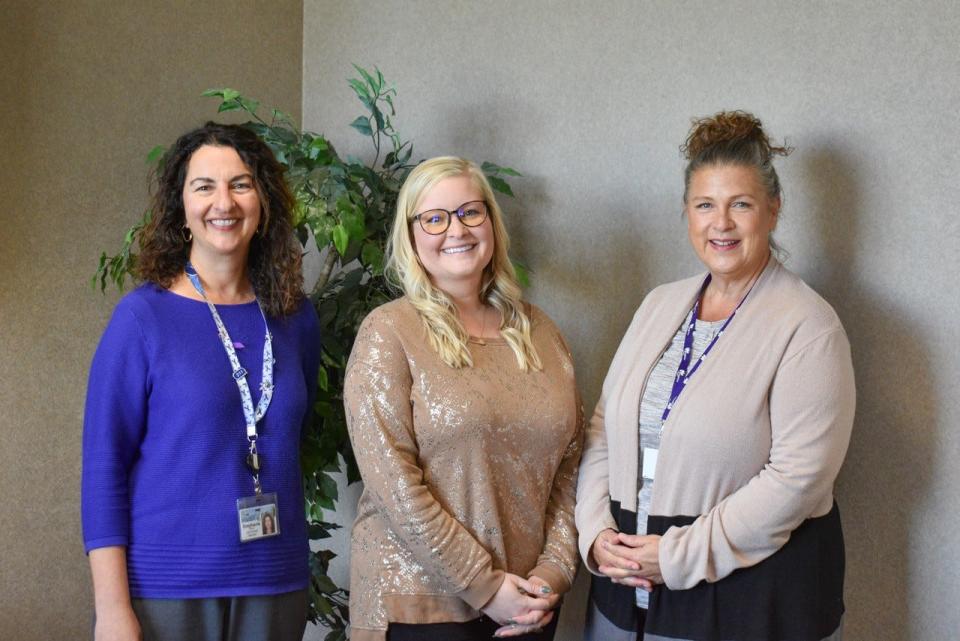 From left, Director Stephanie Kowal of Ottawa County Department of Job and Family Services,Workforce Supervisor Megan Kimberlin, and Administrative Supervisor Janine Sanders, who all utilize Virtual Reality equipment for training, career exploration and more.