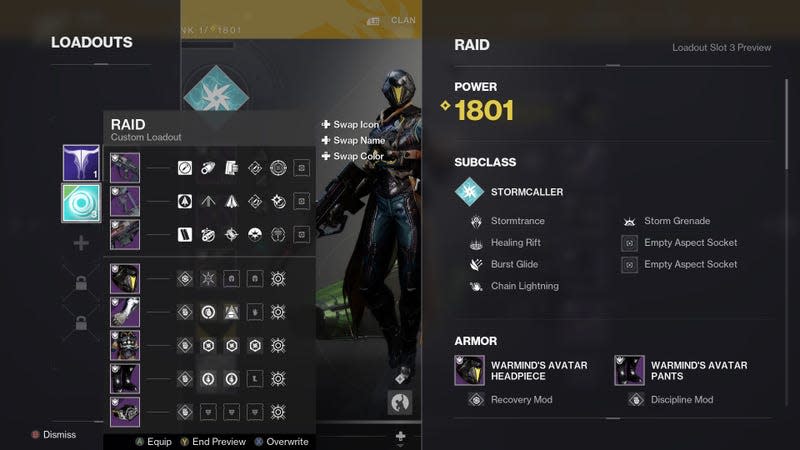 A Destiny 2 menu screenshot depicts the new mod manager.