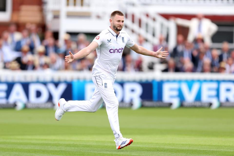 Gus Atkinson claimed seven wickets on his Test debut (Getty Images)