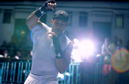 Britain Boxing - Anthony Joshua Public Work-Out - York Hall, Bethnal Green - 21/6/16 Anthony Joshua during his workout Action Images via Reuters / Andrew Couldridge Livepic