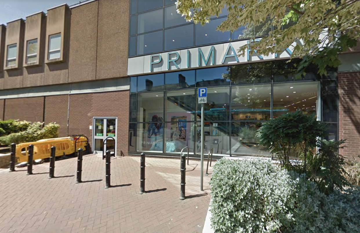 Caitlin was last seen outside the Burton branch of Primark (Google Street View)