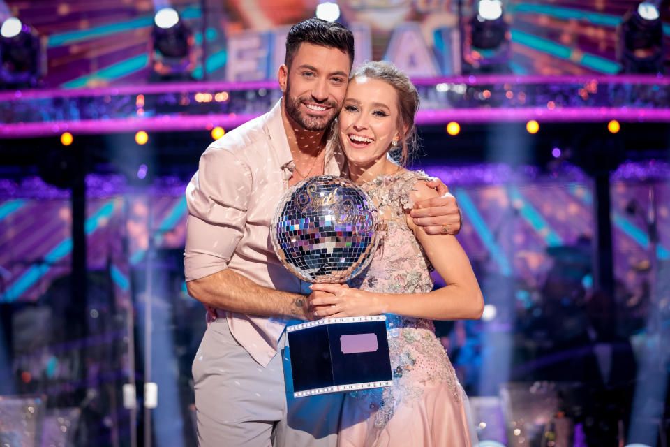 Rose Ayling-Ellis has called for BSL to be officially recognised in the UK, pictured with dance partner Giovanni Pernice in December 2021. (PA Images)