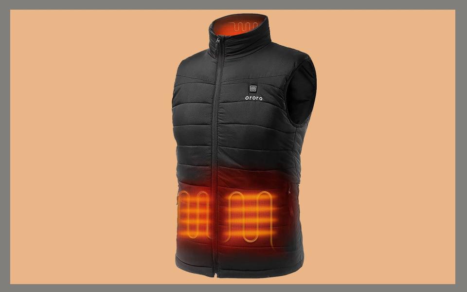 ORORO Men's Lightweight Heated Vest with Battery Pack