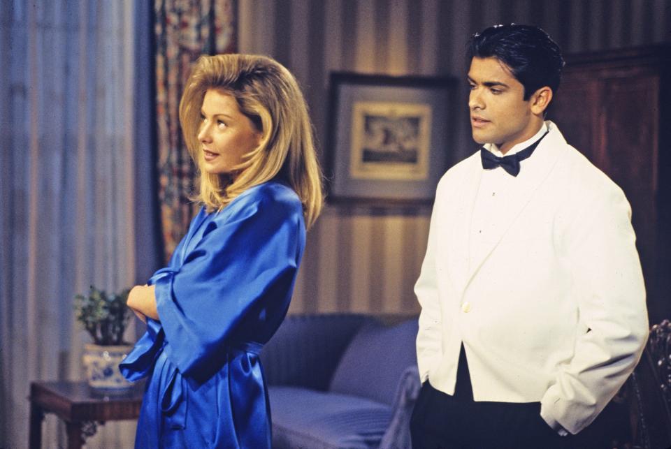 Kelly Ripa and Mark Consuelos on "All My Children."