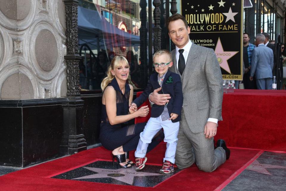 Anna Faris and Chris Pratt with son Jack | Tommaso Boddi/WireImage