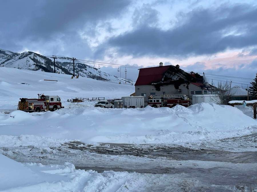 A fire at Nordic Valley Ski Resort destroyed a barn which housed a restaurant, ticketing offices and business offices on Monday, Jan. 15.