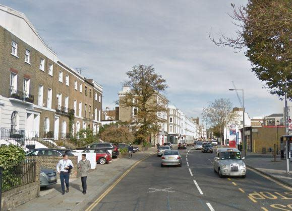 The incident took place after the victim got off a bus in Fulham Road (Google Maps)