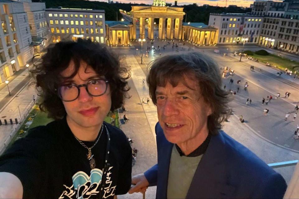 <p>Lucas Jagger Instagram</p> Lucas and Mick Jagger 