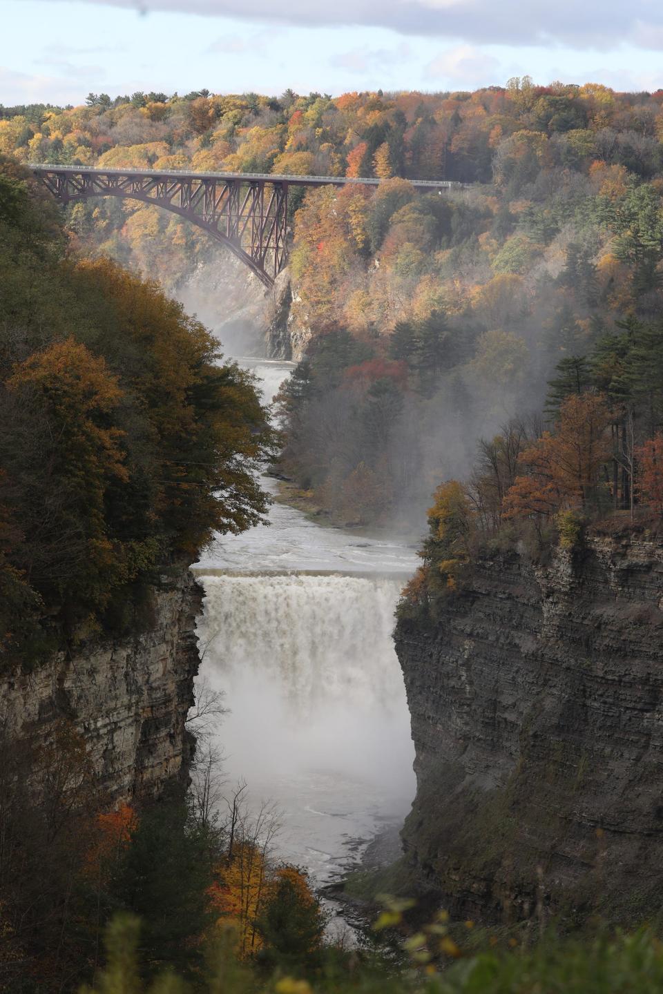 Fall colors in Letchworth State Park on November 1, 2021.