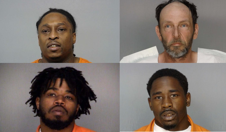 Composite image illustration of the four men police in Macon, Georgia, said escaped from a detention center on Monday, Oct. 16, 2023. Illustration by USA TODAY.