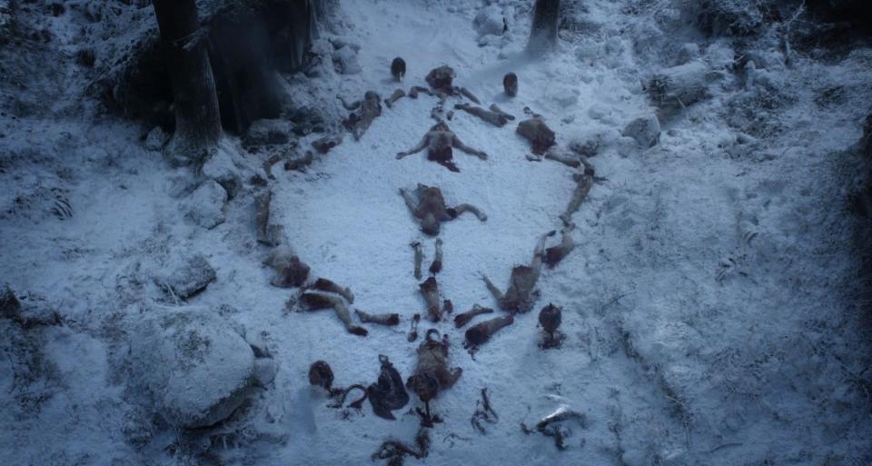 White Walker symbol from the "Game of Thrones" pilot. (HBO)