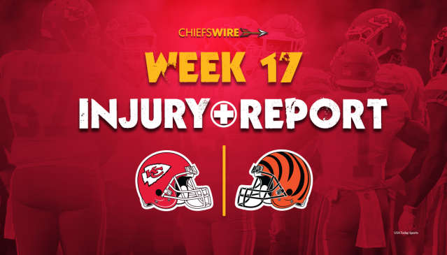 First injury report for Chiefs vs. Bengals, Week 17