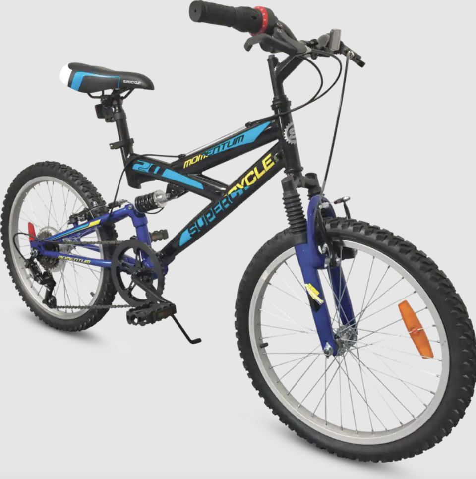 Supercycle Momentum Dual Suspension Youth Bike, 20-in
(Photo via Canadian Tire)