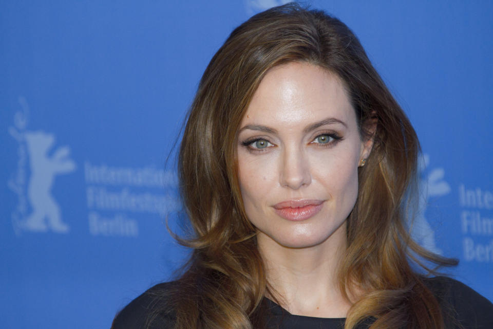 Angelina Jolie attends the 'In The Land Of Blood And Honey' Photocall during of the 62nd Berlin Film Festival at the Grand Hyatt on February 11, 2012 in Berlin, Germany