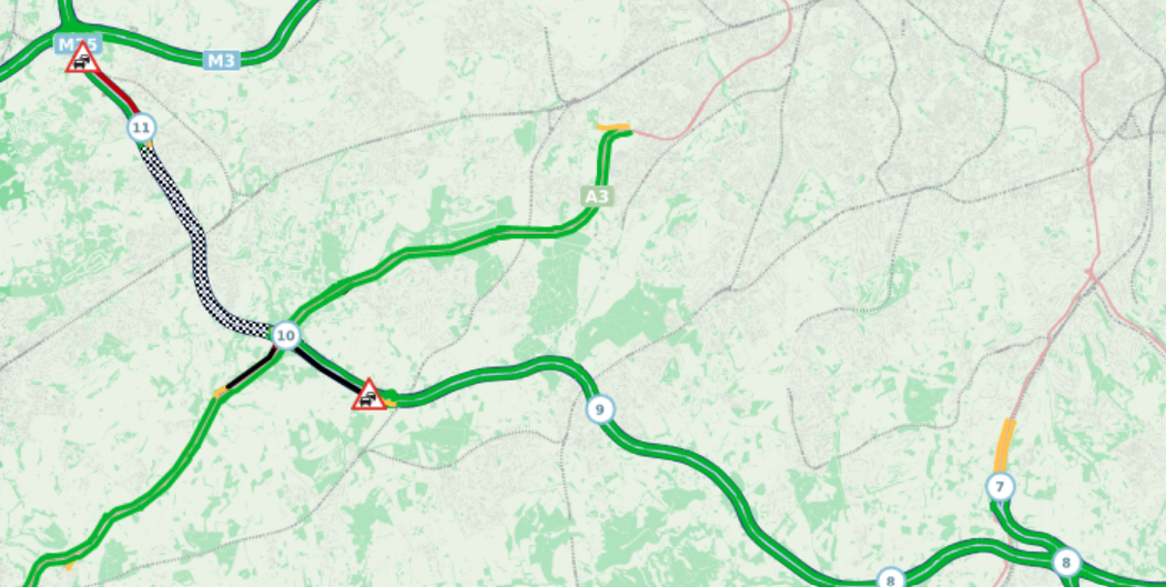 15.56 National Highways M25 closure