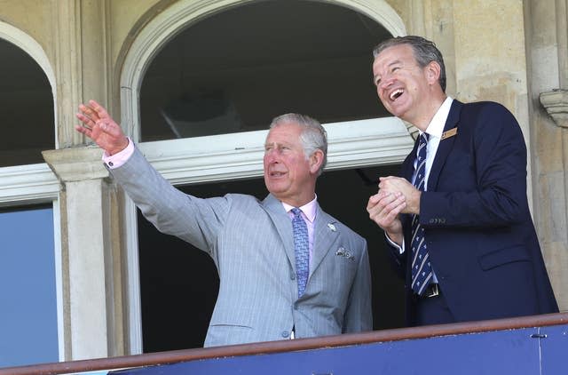 Charles at the Oval cricket ground 